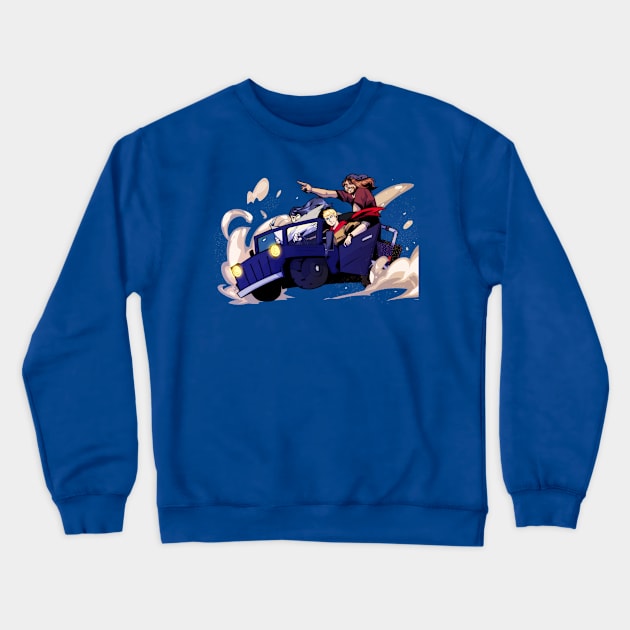 GodPunk RPG Road Trip Crewneck Sweatshirt by GodPunk